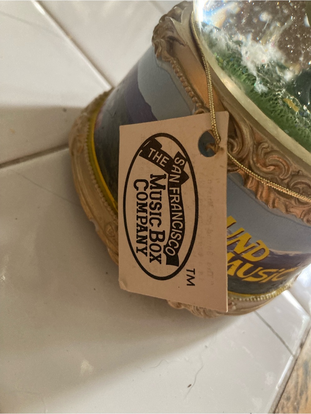 The Sound of Music Branded Snow Globe - White & Gold Accents - Picture 4 of 13